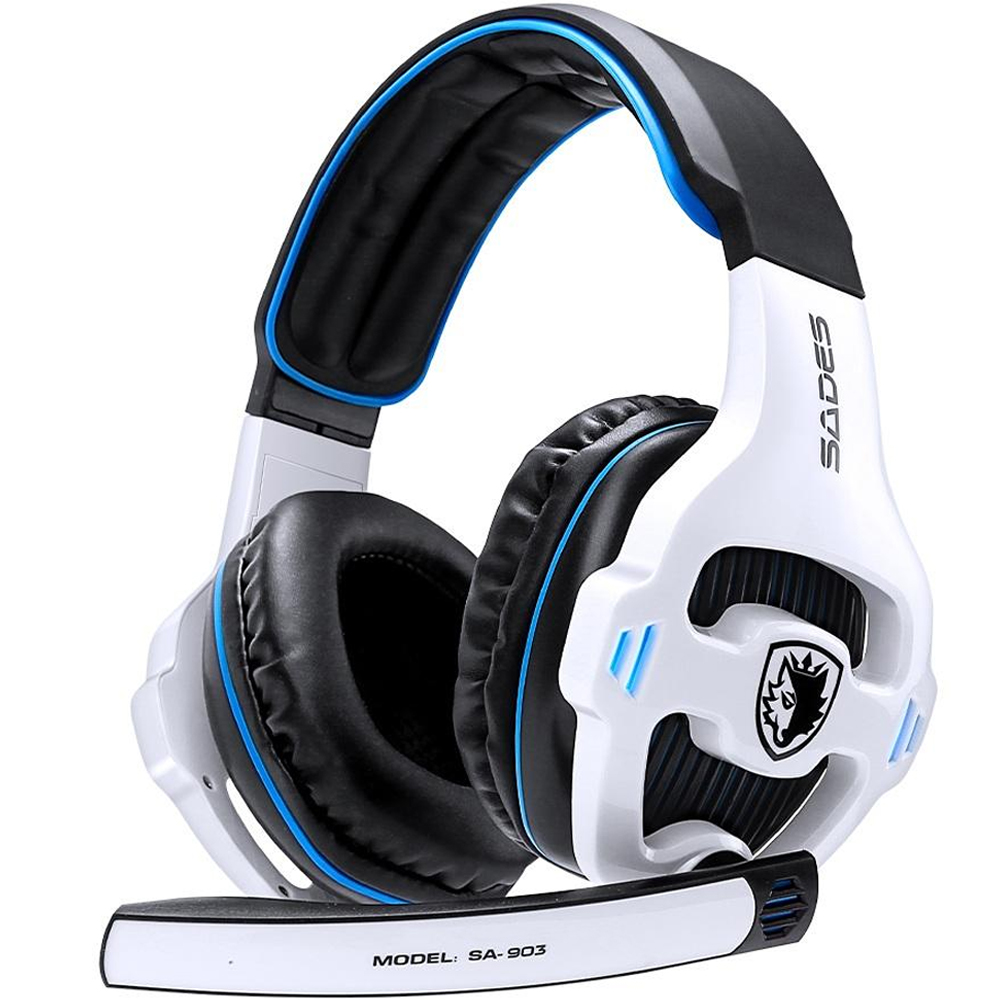 

Наушники Sades SA903 7.1 Surround Sound White/Blue (SA903-WB)