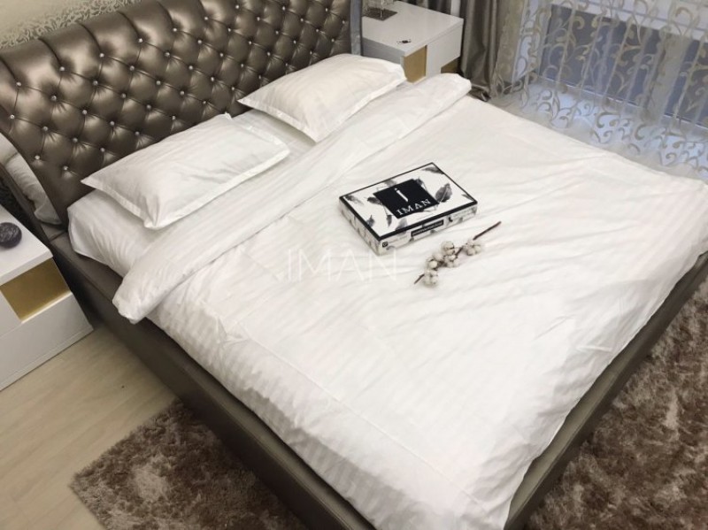 

Комплект постельного белья IMAH Страйп Сатин 100% Хлопок King Size 200k7070hhnw