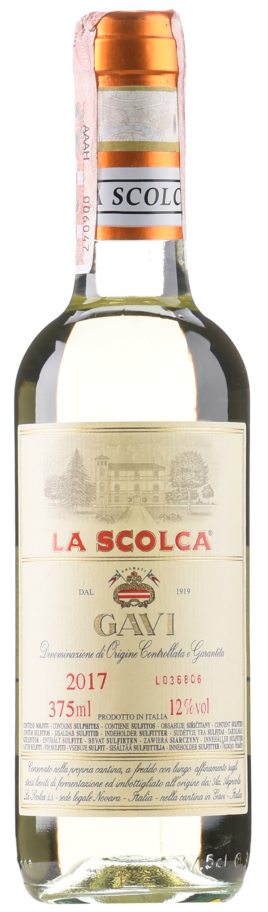 Акция на Вино La Scolca Gavi Etichetta Bianca белое сухое 0.375 л 12% (8032927001046) от Rozetka UA