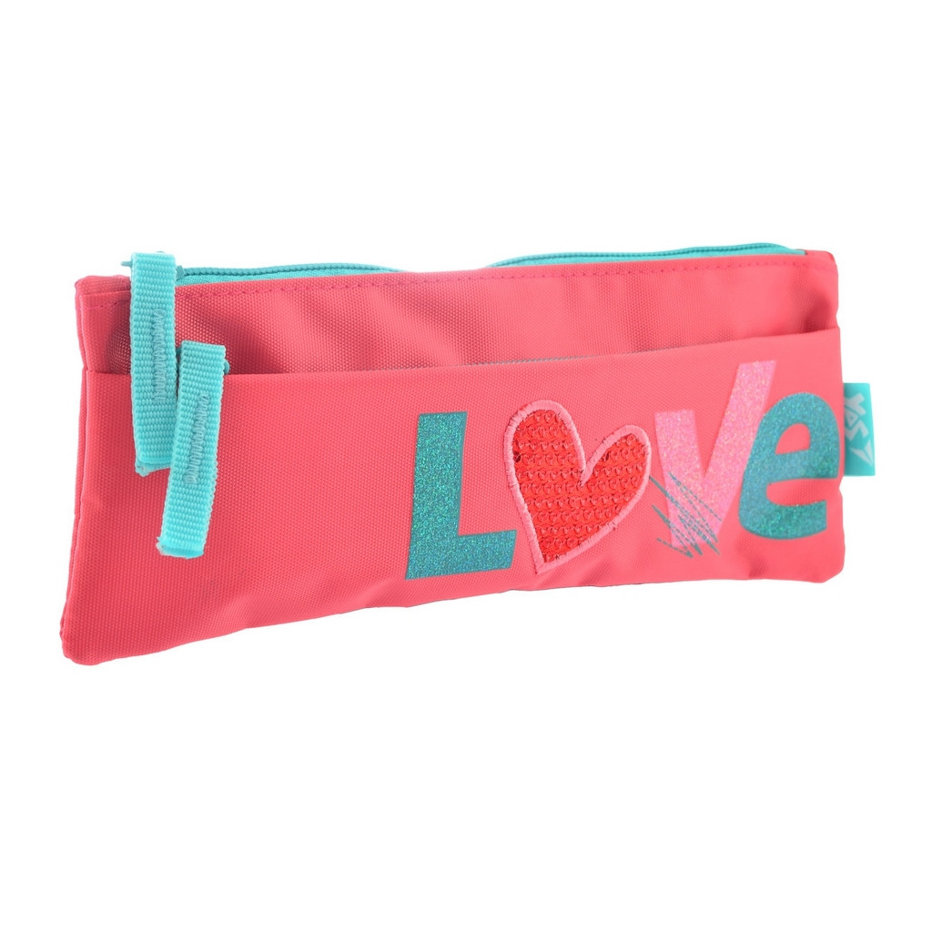 

Пенал мягкий YES TP-05 Love Розовый с голубым (532365)