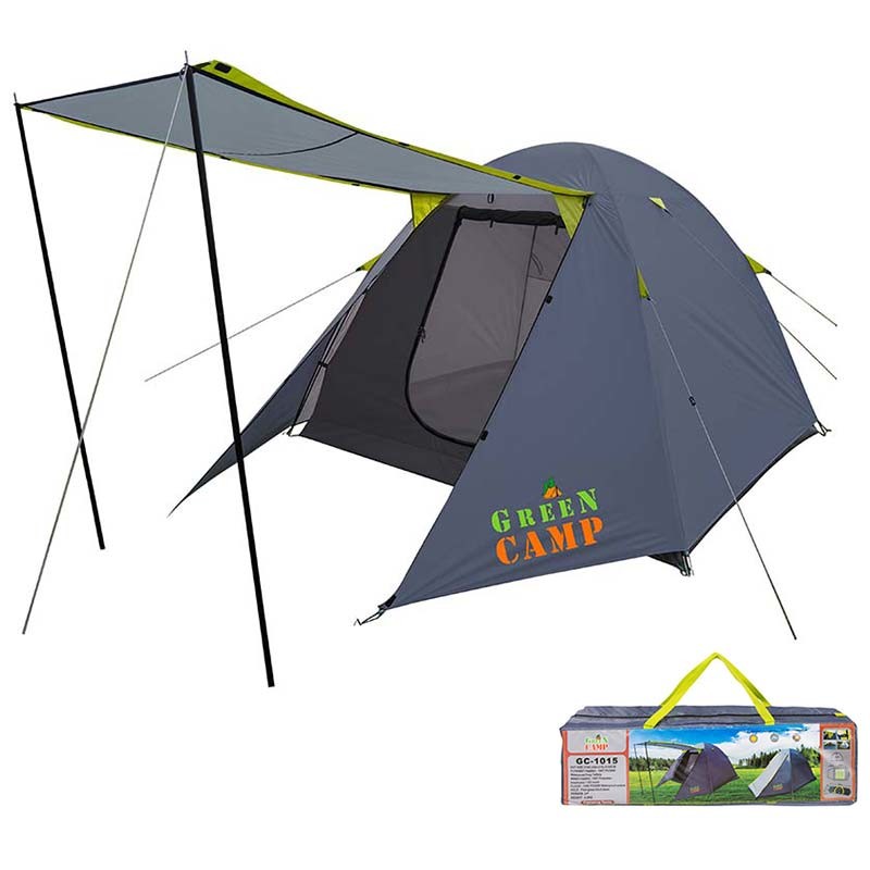 

Палатка 3-местная GreenCamp 3150х2150х1600 мм, код: GC1015-WS