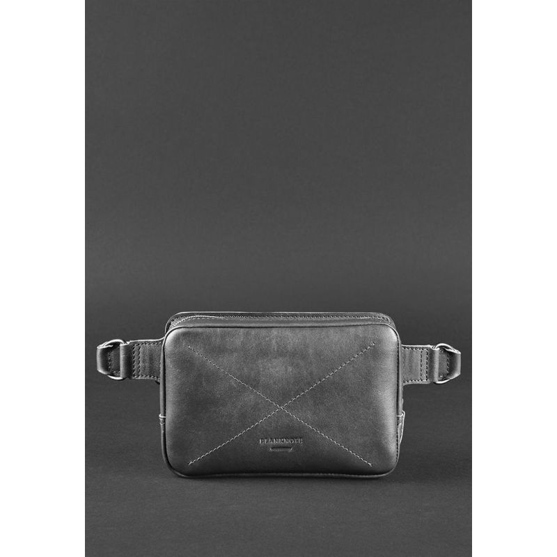 

Шкіряна поясна сумка Dropbag Minі чорна