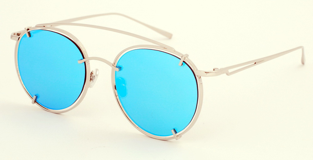 

Солнцезащитные очки Kaizi 1955 KZ blue голубой, зеркальные