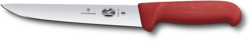 

Кухонный нож Victorinox Fibrox Sticking 18см с красной ручкой (55501.18)