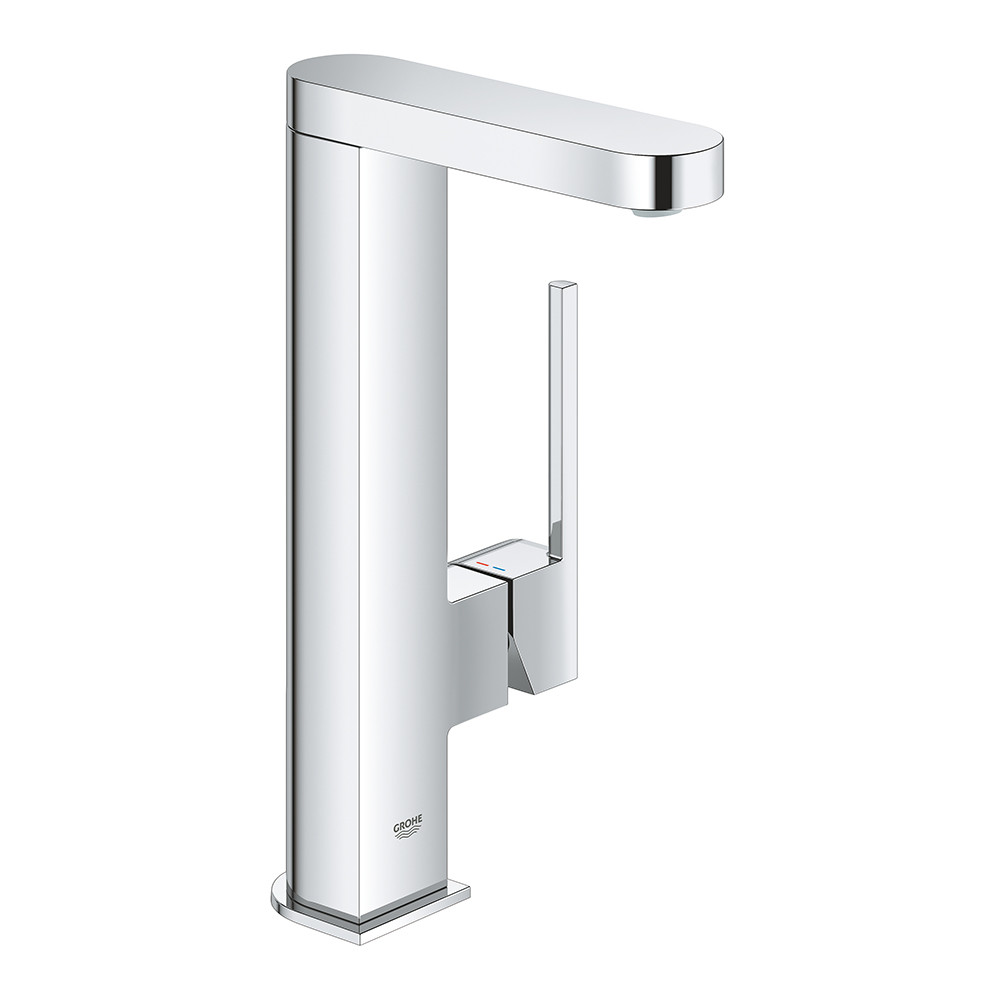

Смеситель однорычажный для раковины Grohe PLUS 23873003, L-Size с нажимниым донным клапаном