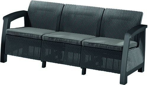 

Софа, Bahamas love seat max, графит - прохла Keter
