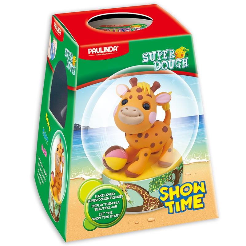 

Масса для лепки Paulinda Super Dough Show time Жираф (PL-081459-3)
