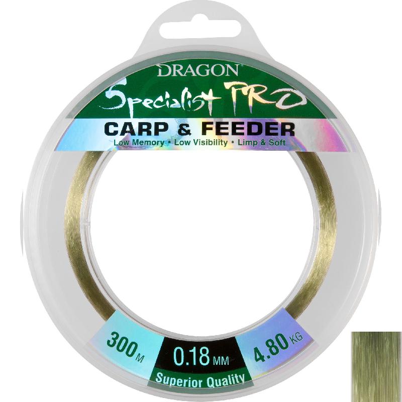 

Леска рыболовная Dragon Specialist Pro Carp & Feeder 300м / 0,3мм / 11,3кг (TDC-31-09-130)