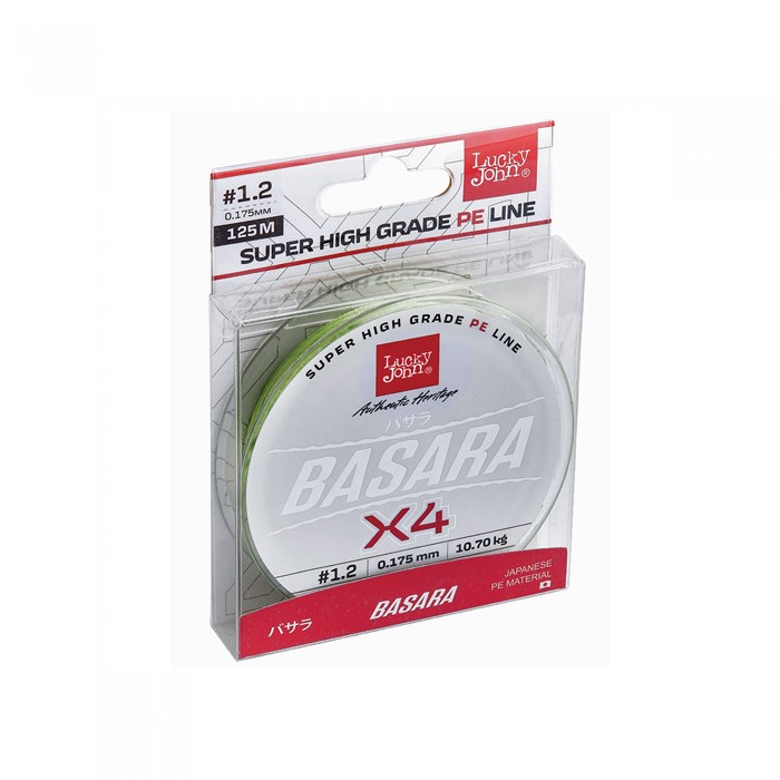 

Шнур рыболовный Lucky John Basara Green Х4 Pe 125/0,132(#0,8) 125 м / 0,13 м / 6,9 кг (LJ4104-013)
