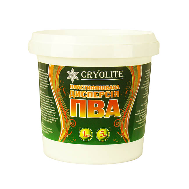 

Клей дисперсія ПВА Cryolite 3кг