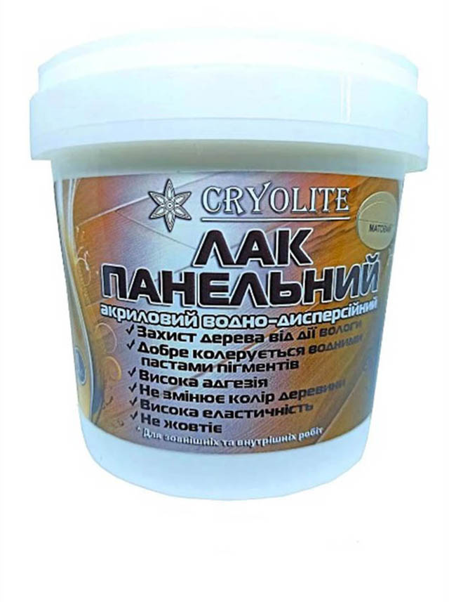 

Лак акриловий матовий Cryolite 3л