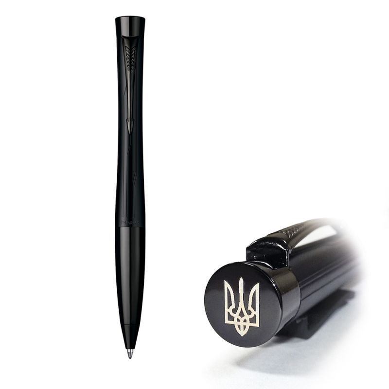 

Шариковая ручка Parker URBAN Premium Matt Black BP Трезубец на торце 21 232M_TR