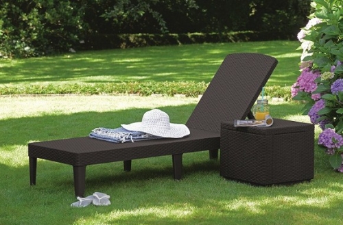 

Шезлонг, Jaipur Sun lounger, виски коричневый Allibert