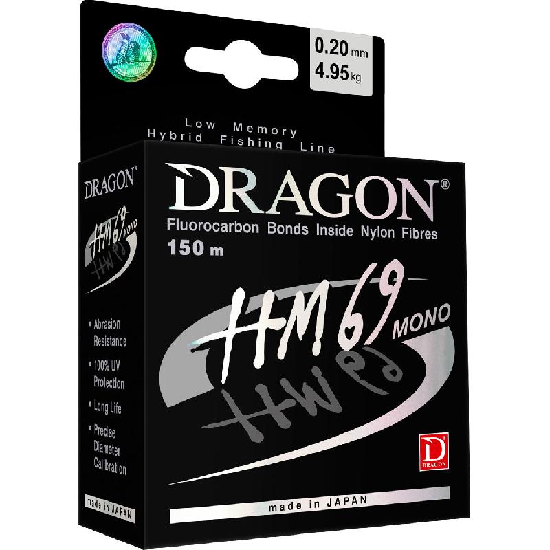 

Леска рыболовная Dragon HM69 Pro 150м / 0,221мм / 6,05кг (PDF-30-02-222)