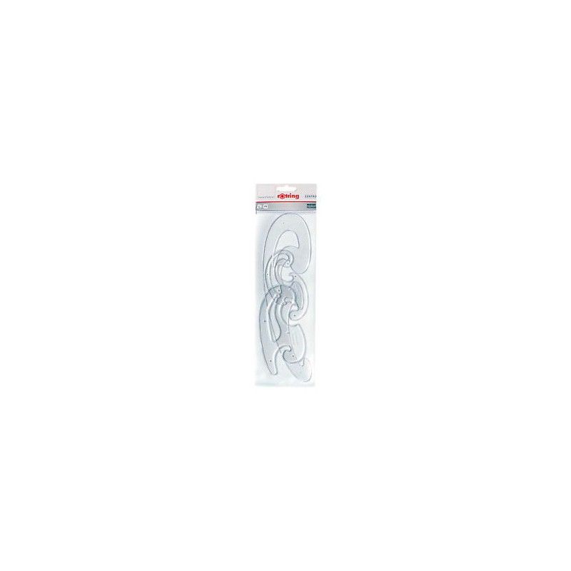 

Набор лекал 3шт.(13+16+31см.) прозрачные. Rotring Drawing S0221301