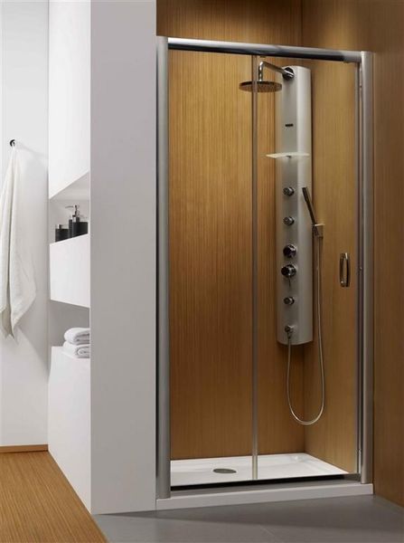 

Душові двері у нішу RADAWAY Premium Plus DWJ одностулкові розсувні, 1300 мм h1900 профіль хром, скло фабрік 33333-01-06N