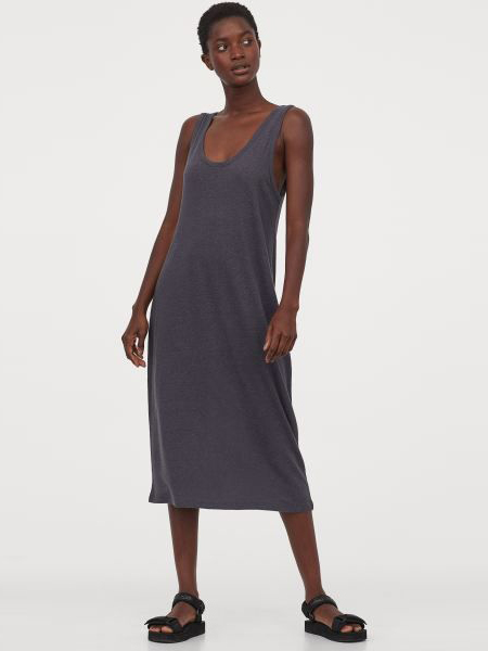 

Платье H&M 0752815-9 S Темно-серое