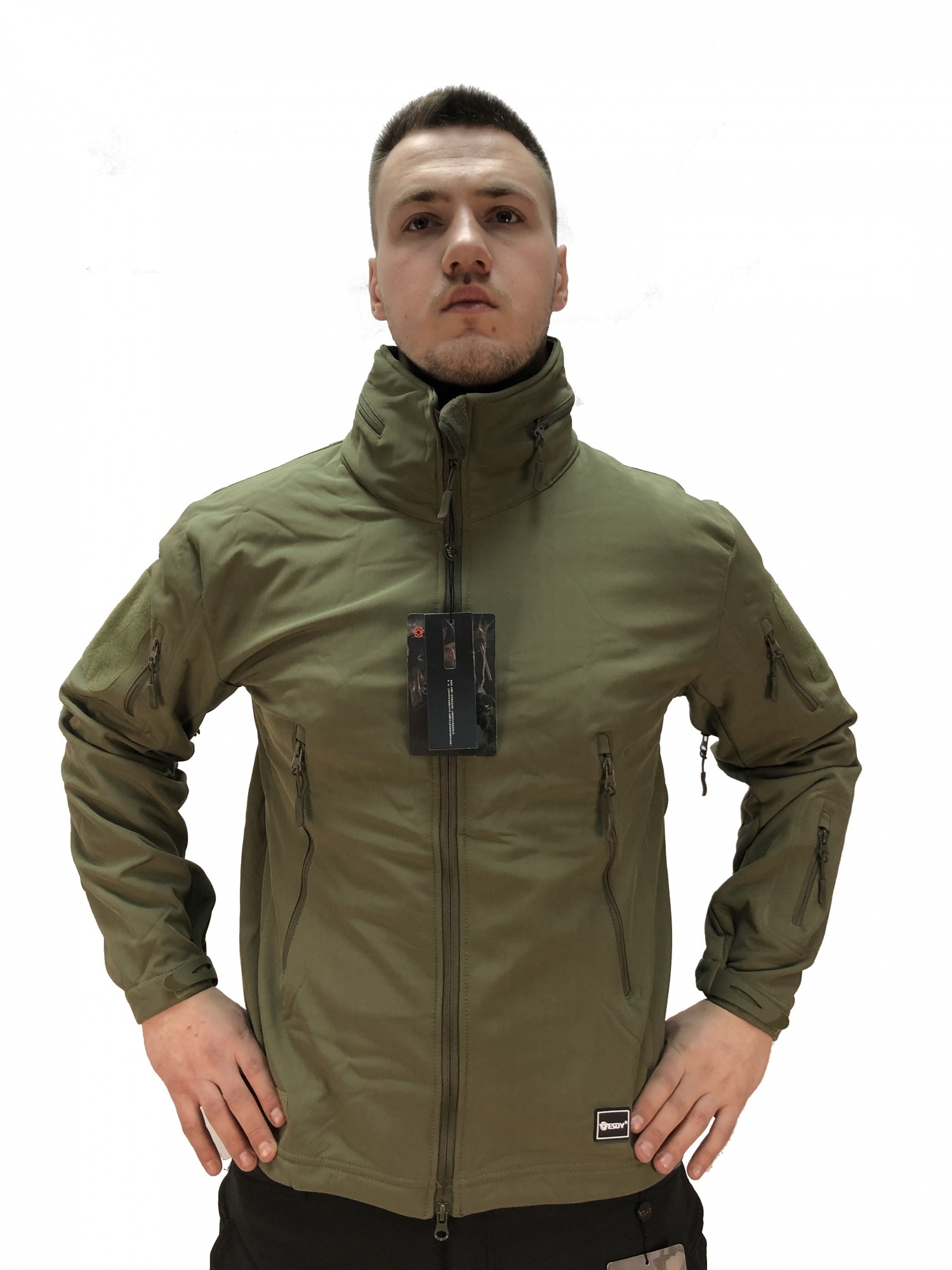 

Куртка Soft Shell олива прячущий капюшон ESDY XXL