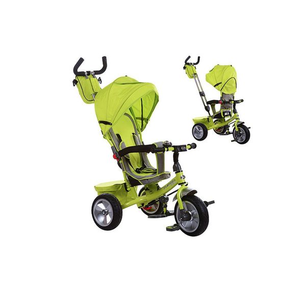 

Детский трехколесный велосипед Turbo Trike M 3205A-2 (Салатовый) Надувные колеса 12/10"