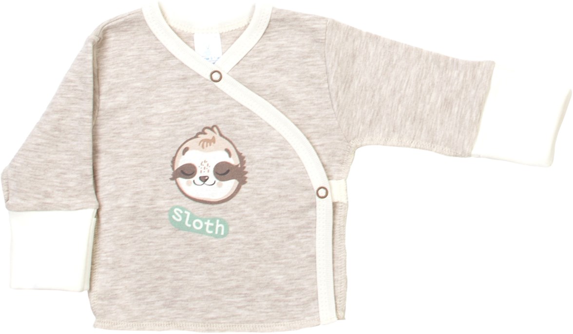 

Распашонка Baby Veres Sloth yoga 103.88 56 см Бежевая