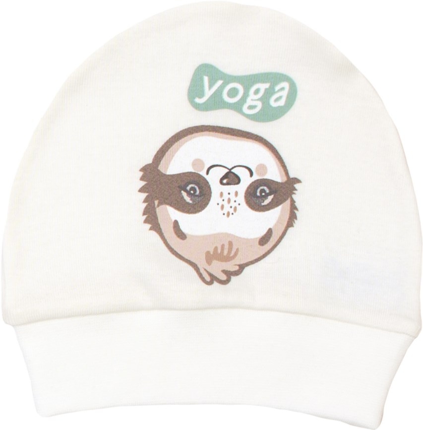 

Шапочка Baby Veres Sloth yoga milk 106.88-1 40 см Бежевая