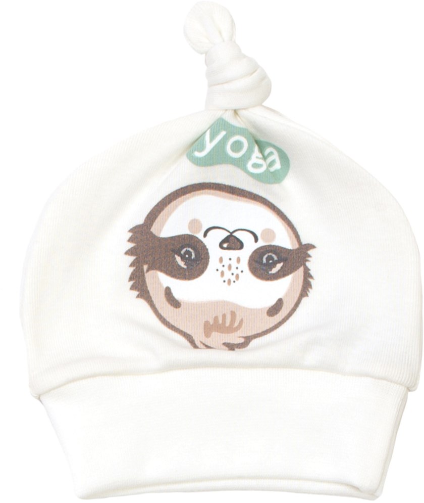 

Шапочка-узелок Baby Veres Sloth yoga milk 106-2.88-1 40 см Молочная
