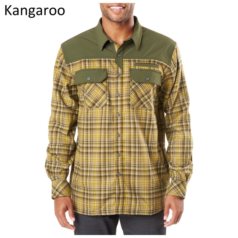 

Плотная тактическая фланелевая рубашка 5.11 Endeavor Flannel Shirt 72468 Medium, Kangaroo Plaid