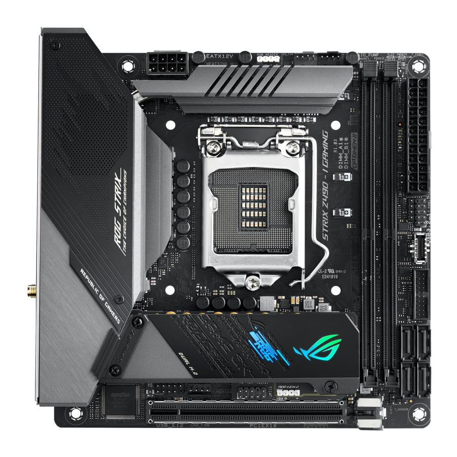 

Материнская плата ASUS ROG STRIX Z490-I GAMING (LGA1200)
