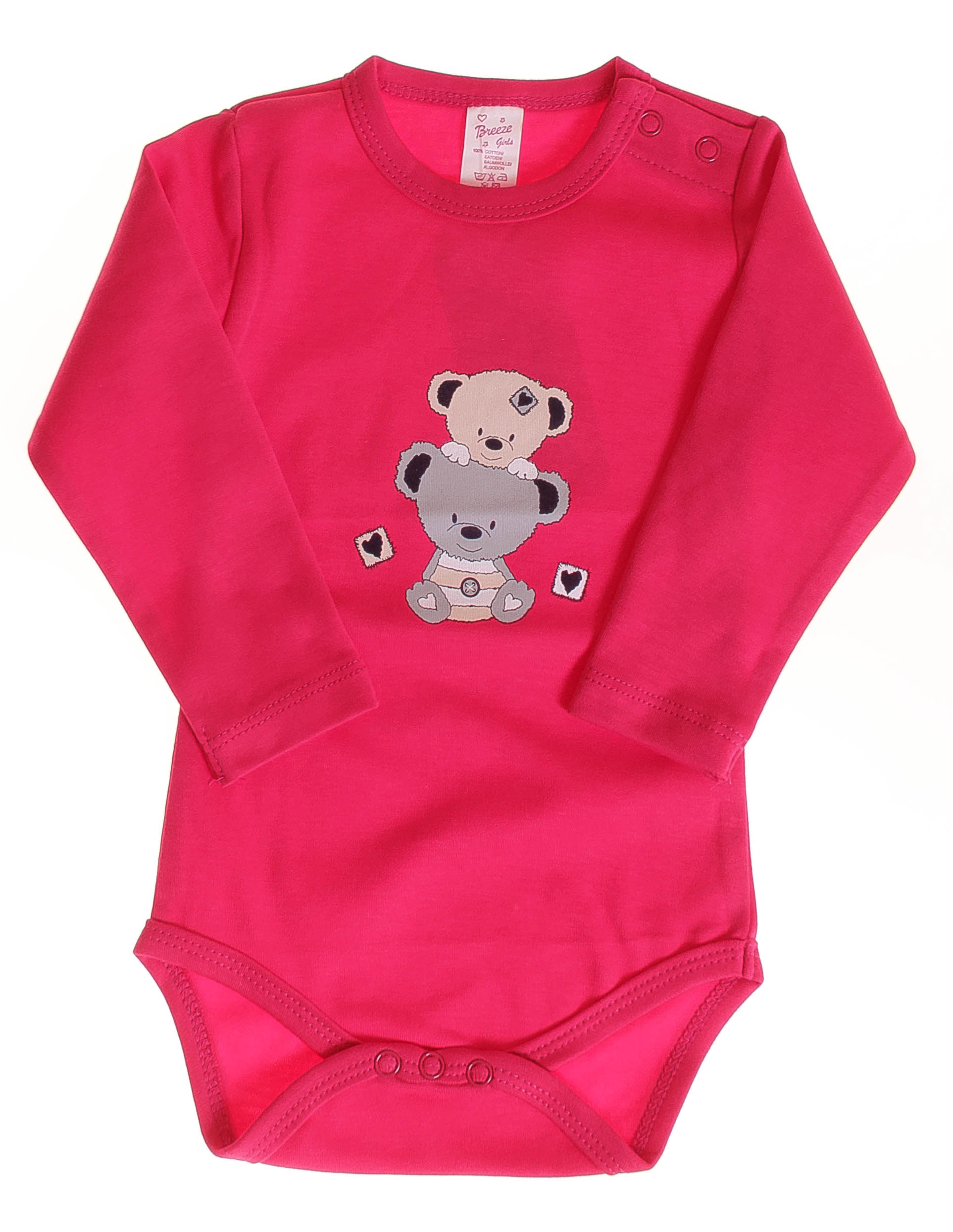 

Боди-Фуфайка с длинным рукавом Breeze Ярко-розовый 80 см 1027