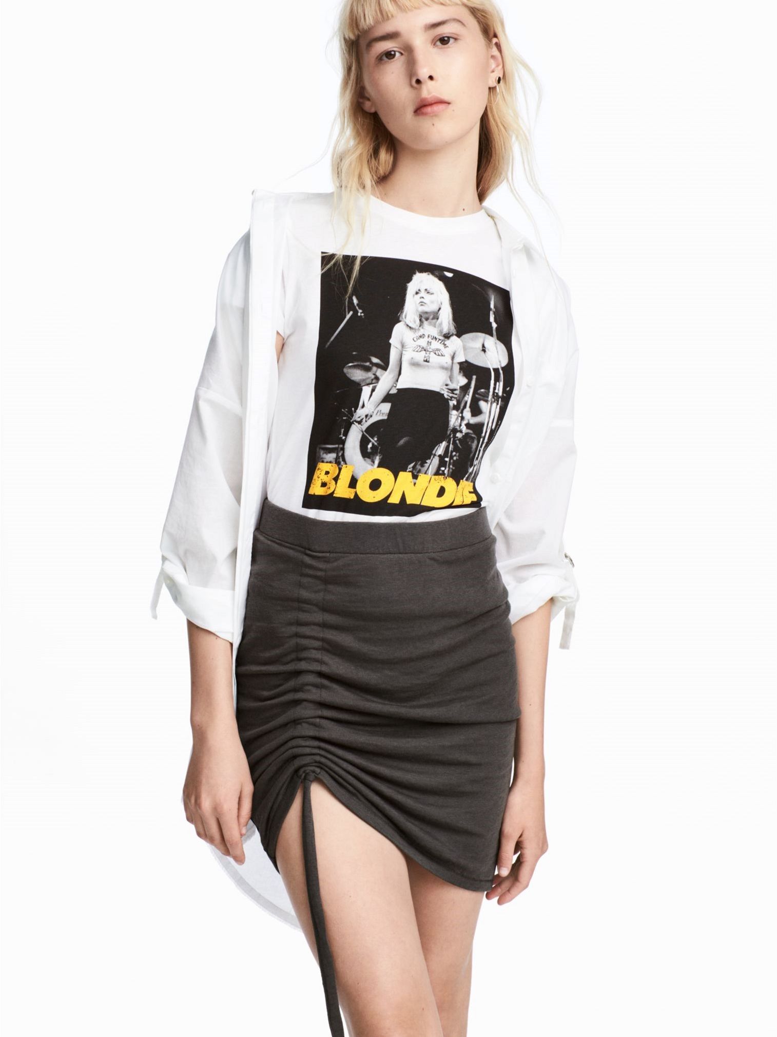 

Юбка H&M 5043576RP21 S Темно-серая