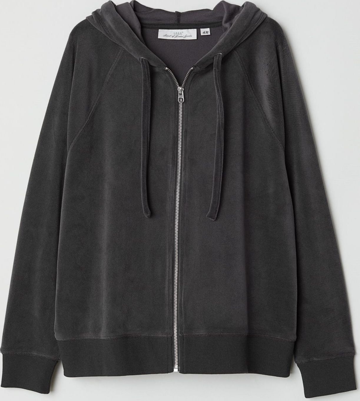 

Толстовка H&M 6296957RP21 XL Темно-серая