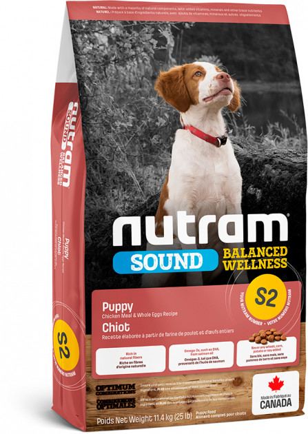 

Сухой корм для собак Nutram Sound Balanced Wellness Puppy со вкусом курицы 11.4 кг (067714102239)