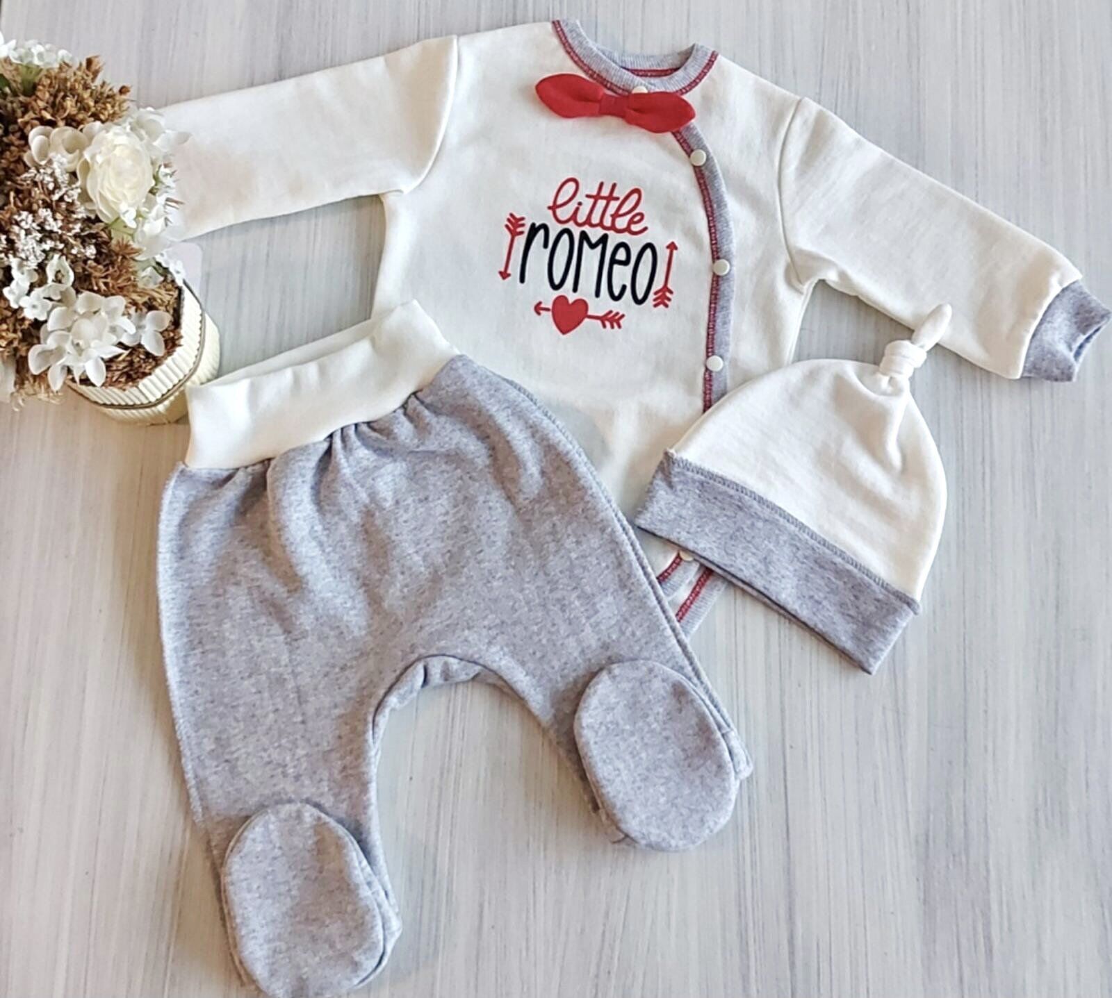 

Комплект 3 ед. RoyalBaby Маленький Ромео р.56, 0-3 мес