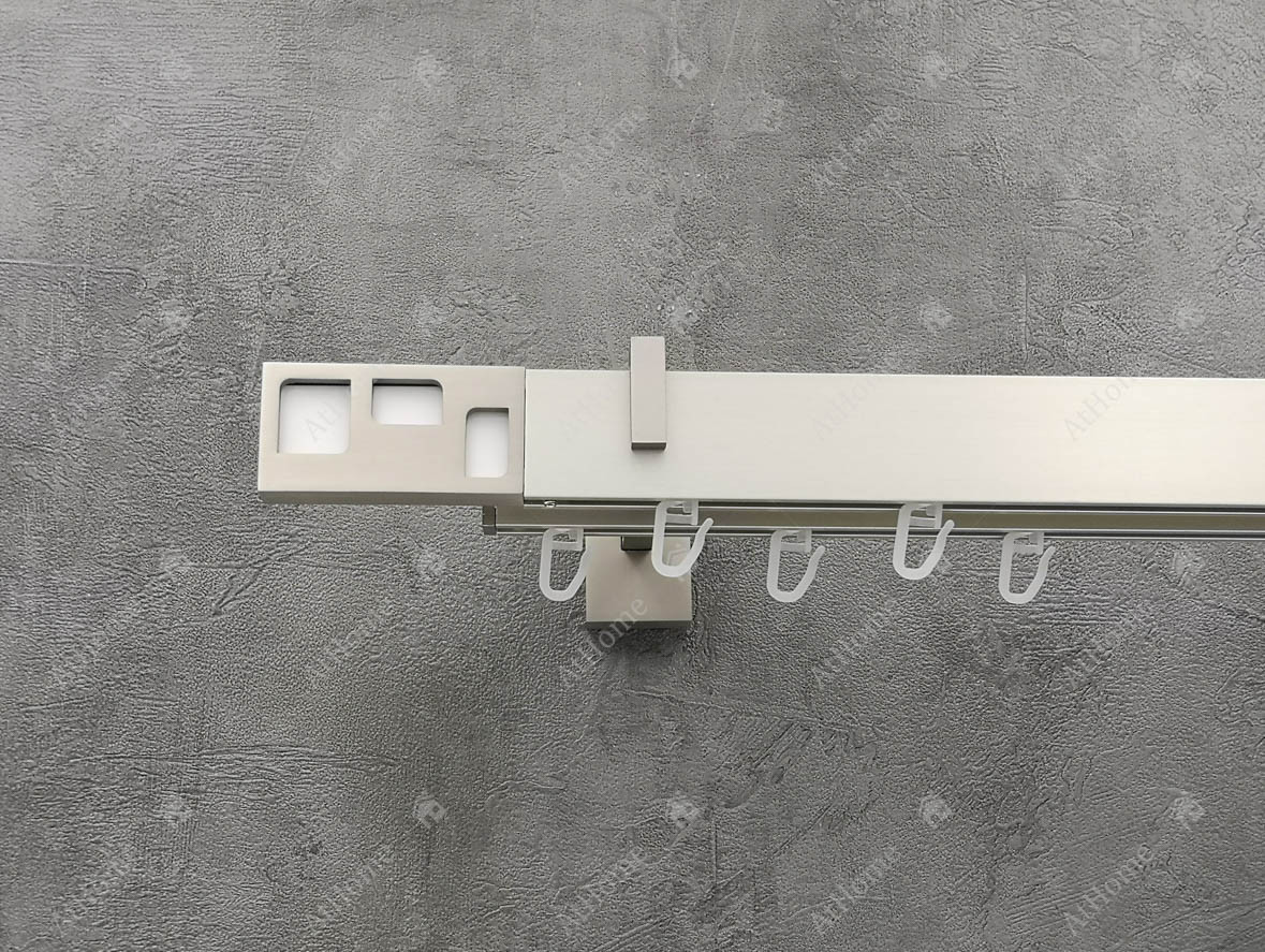

Карниз Marcin Dekor Square line Фори/белый 300 см двойной Сталь матовая (кронштейн 14-17 см)