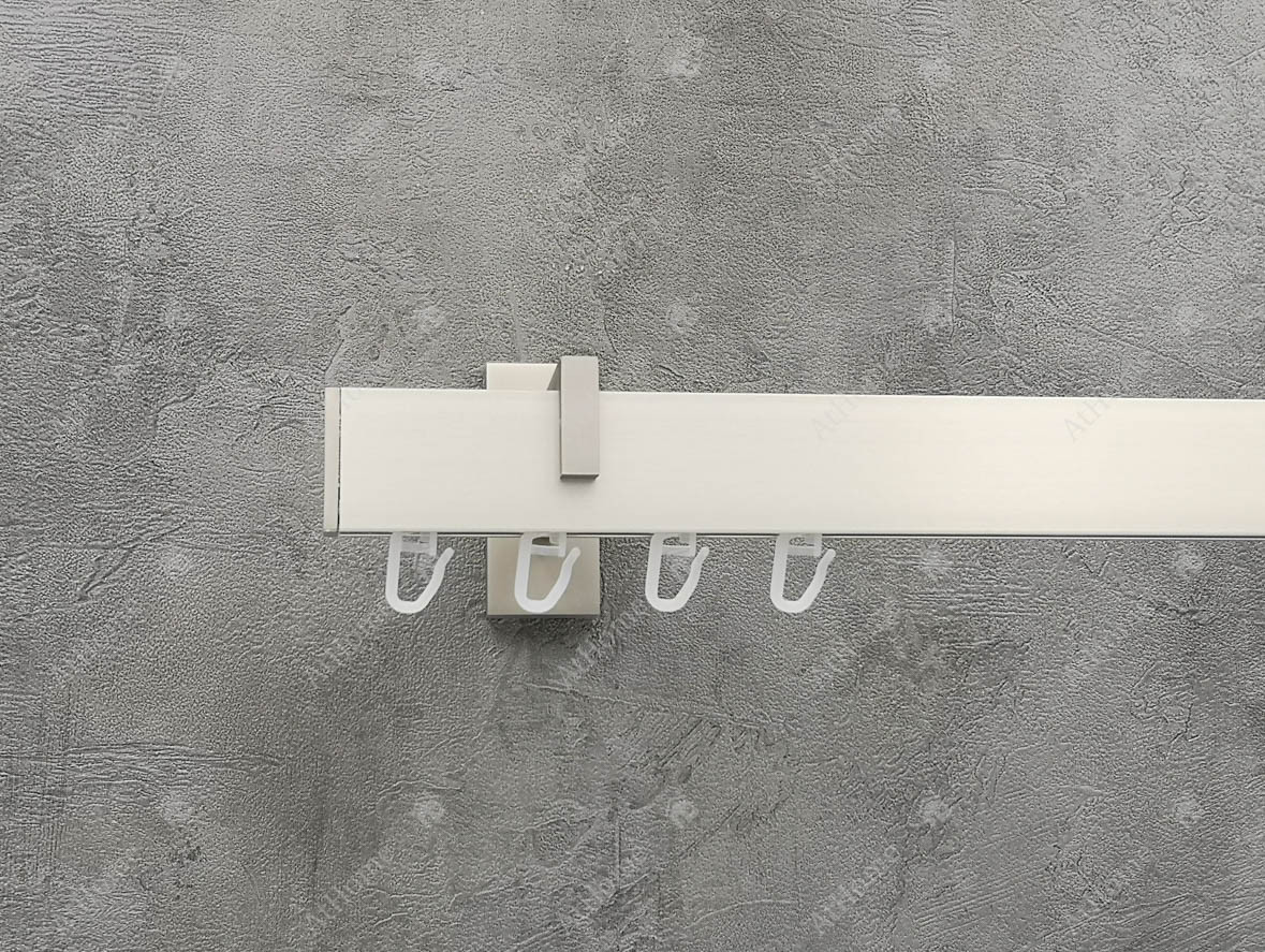 

Карниз Marcin Dekor Square line Заглушка 200 см одинарный Сталь матовая (кронштейн 9 см)