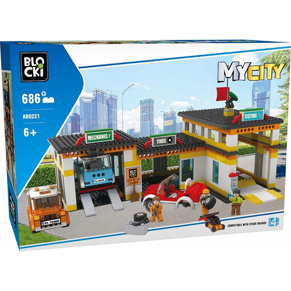 

Конструктор детский Blocki MyCity СТО, 686 деталей