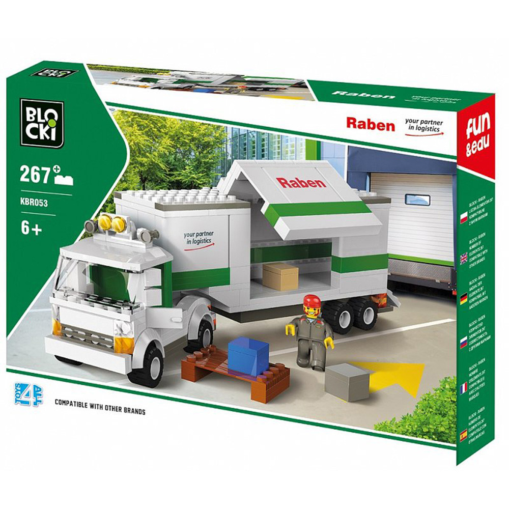 

Конструктор детский Blocki RABEN Вантажівка, 267 деталей