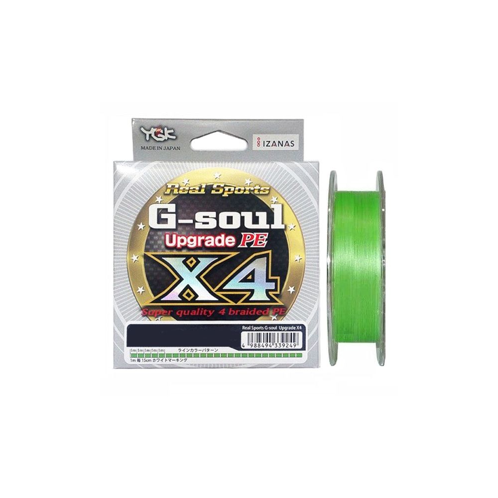 

Шнур YGK G-Soul X4 Upgrade 100m салатовый #0.25/0.08mm 5lb/2.5kg