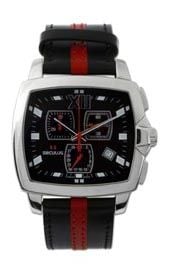 

Мужские наручные часы Seculus 4480.1.816 black, ss, black red leather