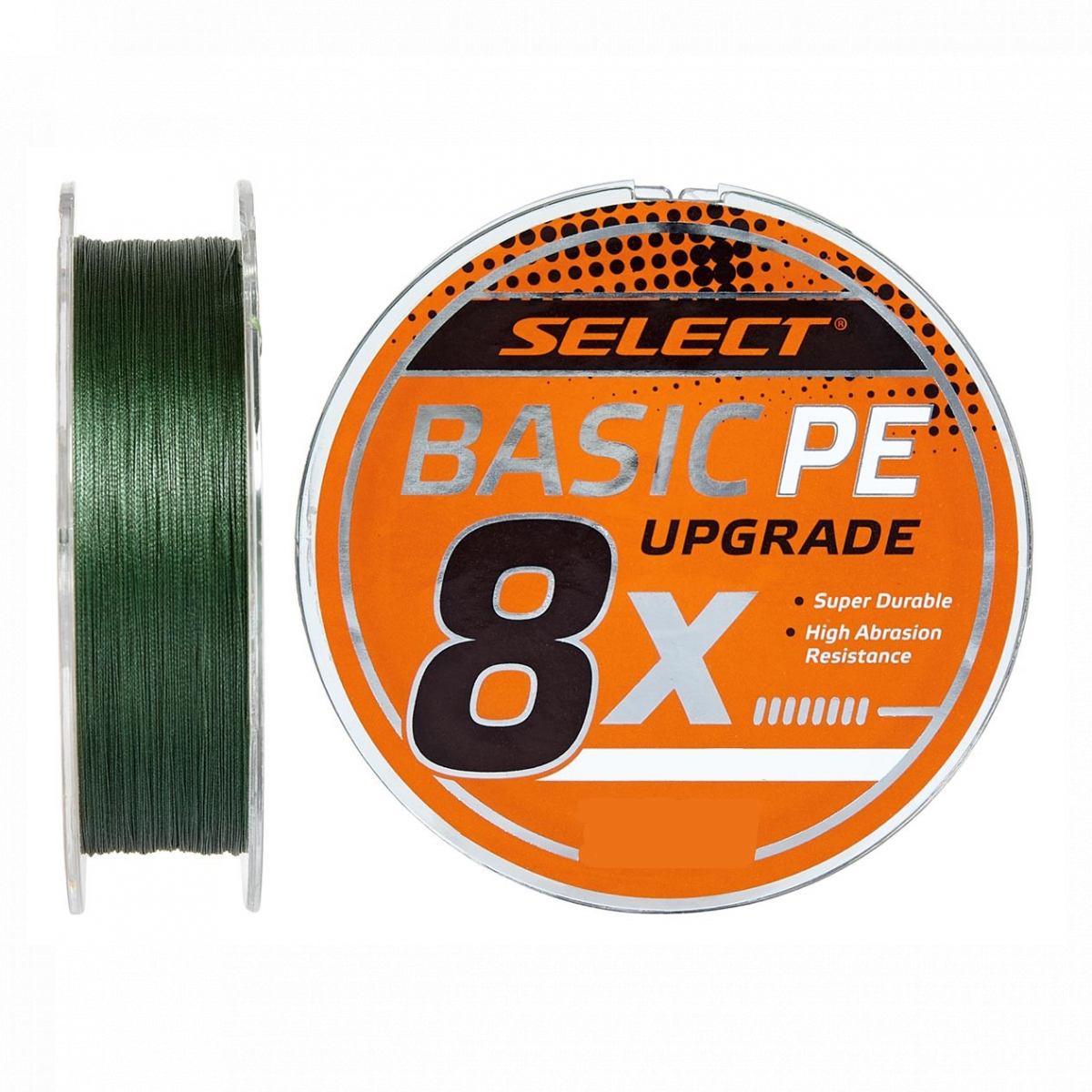 

Шнур Select Basic PE 8x 150m Dark Green #0.8/0.12mm 14lb/6kg