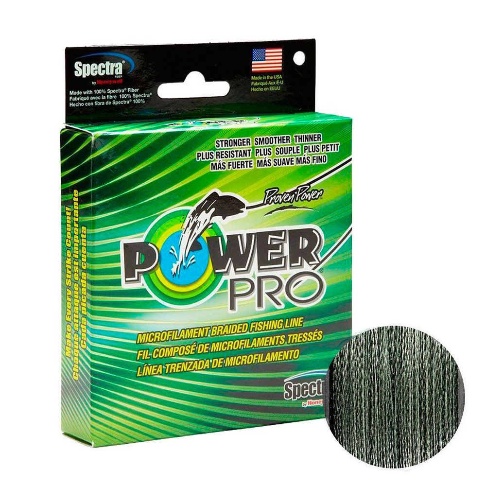 

Шнур Power Pro 135m Moss Green 0.56mm 165lb/75kg