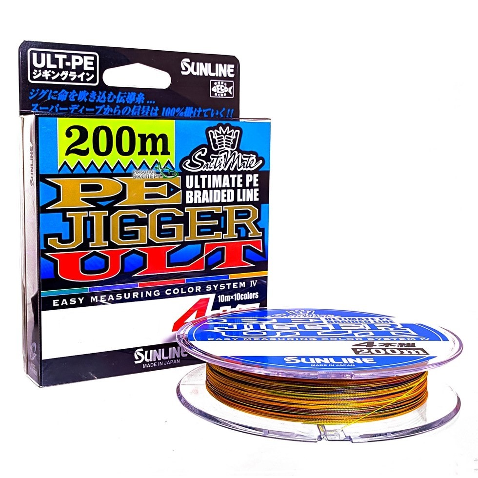 

Шнур Sunline PE-Jigger ULT 200m мультиколор #2.0/0.235mm 35lb/15.5kg