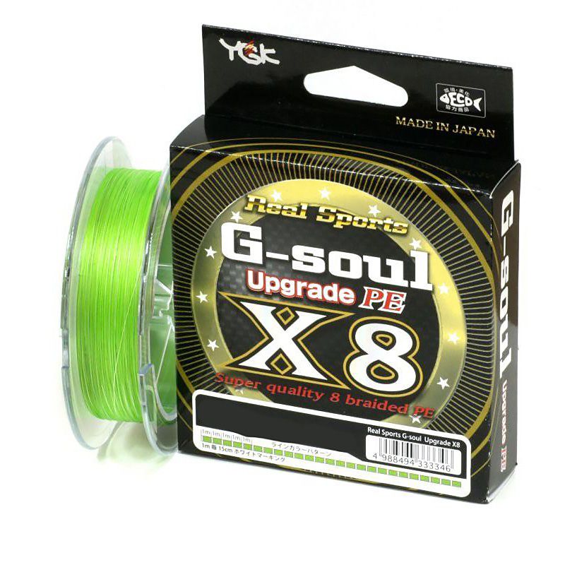 

Шнур YGK G-Soul X8 Upgrade 150m салатовый #1.0/0.165mm 22lb/11kg