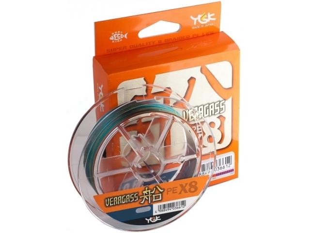 

Шнур YGK Veragass Fune X8 100m мультиколор #0.8/0.148mm 16Lb/6.7kg