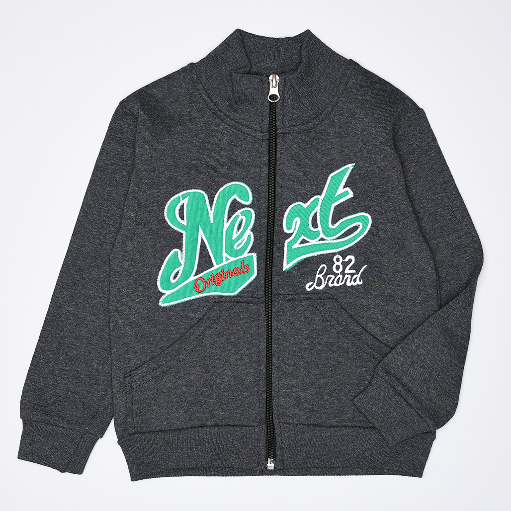 

Толстовка Efece з вишивкою Next на блискавці 110см серый 00000592