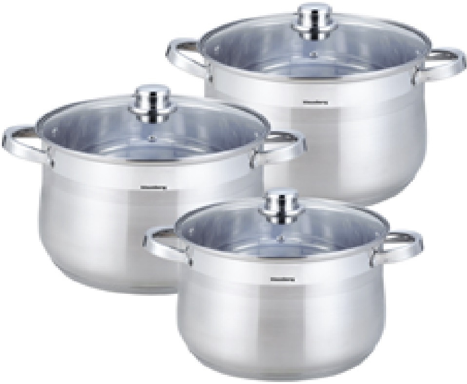 

Посуда Klausberg 6 предметов KB-7178/4312 (10,7л; 13л; 16л)