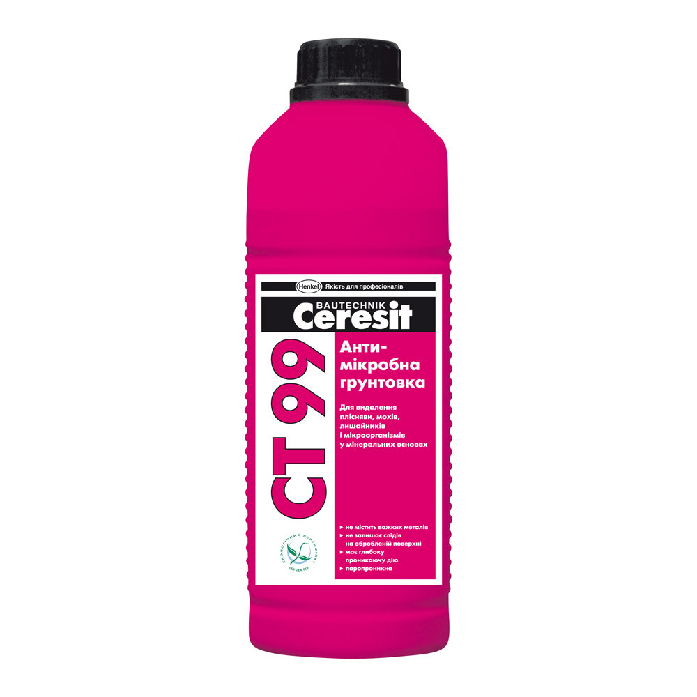 Грунтовка с антимикробной добавкой Ceresit CT99 1 л Henkel Bautechnik ...