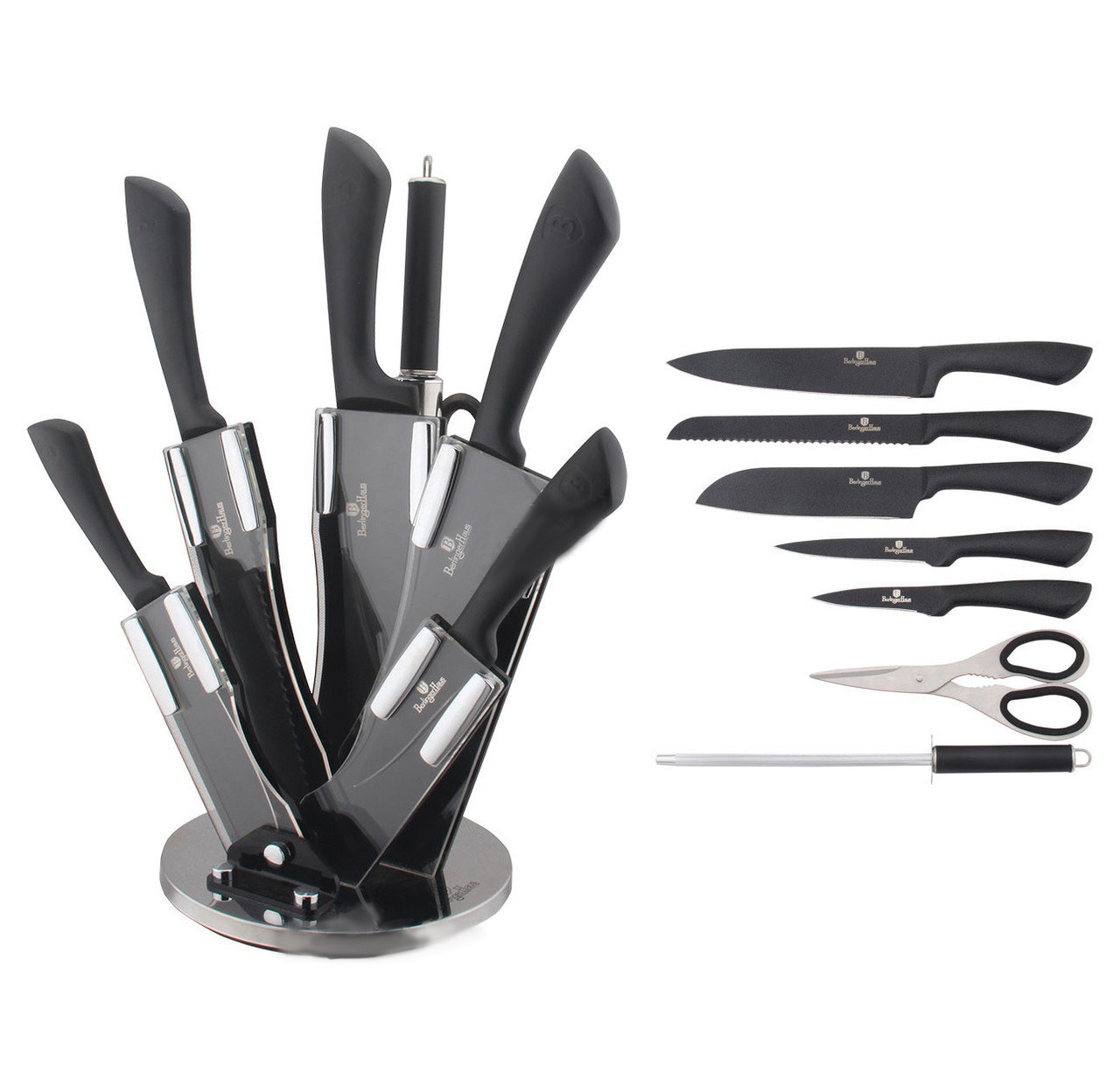 

Набор ножей Berlinger Haus Stainless steel set 8 предметов BH-2183