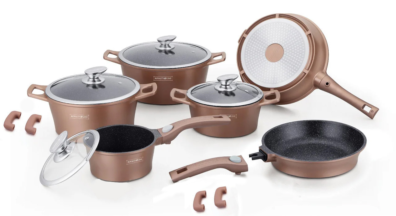

Набор посуды 14 предметов Royalty Line RL-ES2014M COPPER