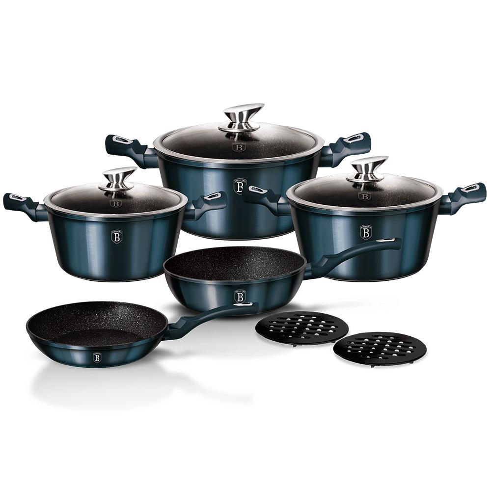 

Набор посуды Berlinger Haus Aquamarine Metallic Line 10 пр BH-1884